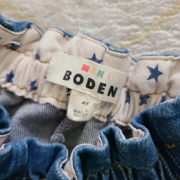 Mini Boden Heart Shaped Pocket Pull On Jeans Size 4Y - Picture 4 of 9